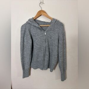 Gray Women's Hooded Sweater
